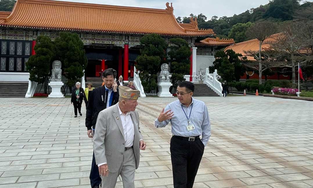 VFW National Commander Al Lipphardt, Auxiliary National President Brenda Bryant, along with a delegation of VFW staff and supporters begin their official visit to Taiwan