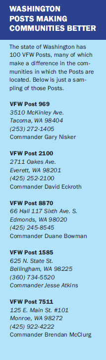 List of Washington VFW Posts making a difference