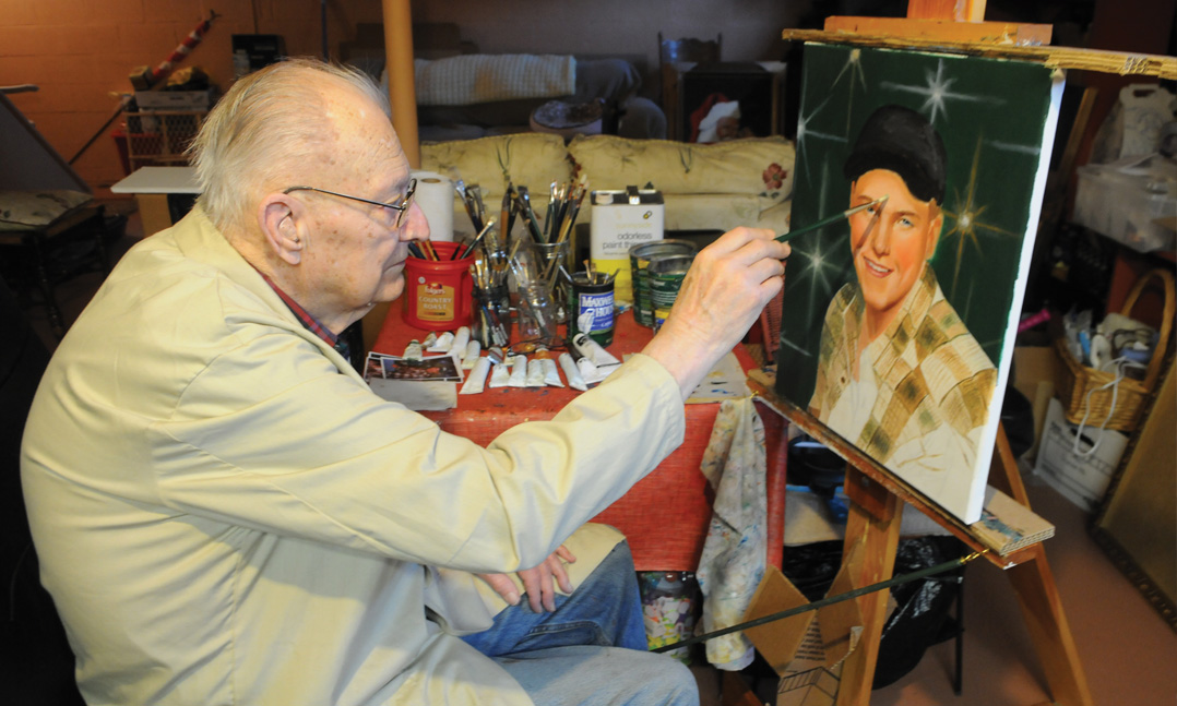 WWII Vet Paints Fallen Heroes